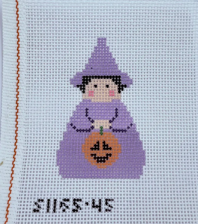 kc designers Purple Witch Angel needlepoint canvas