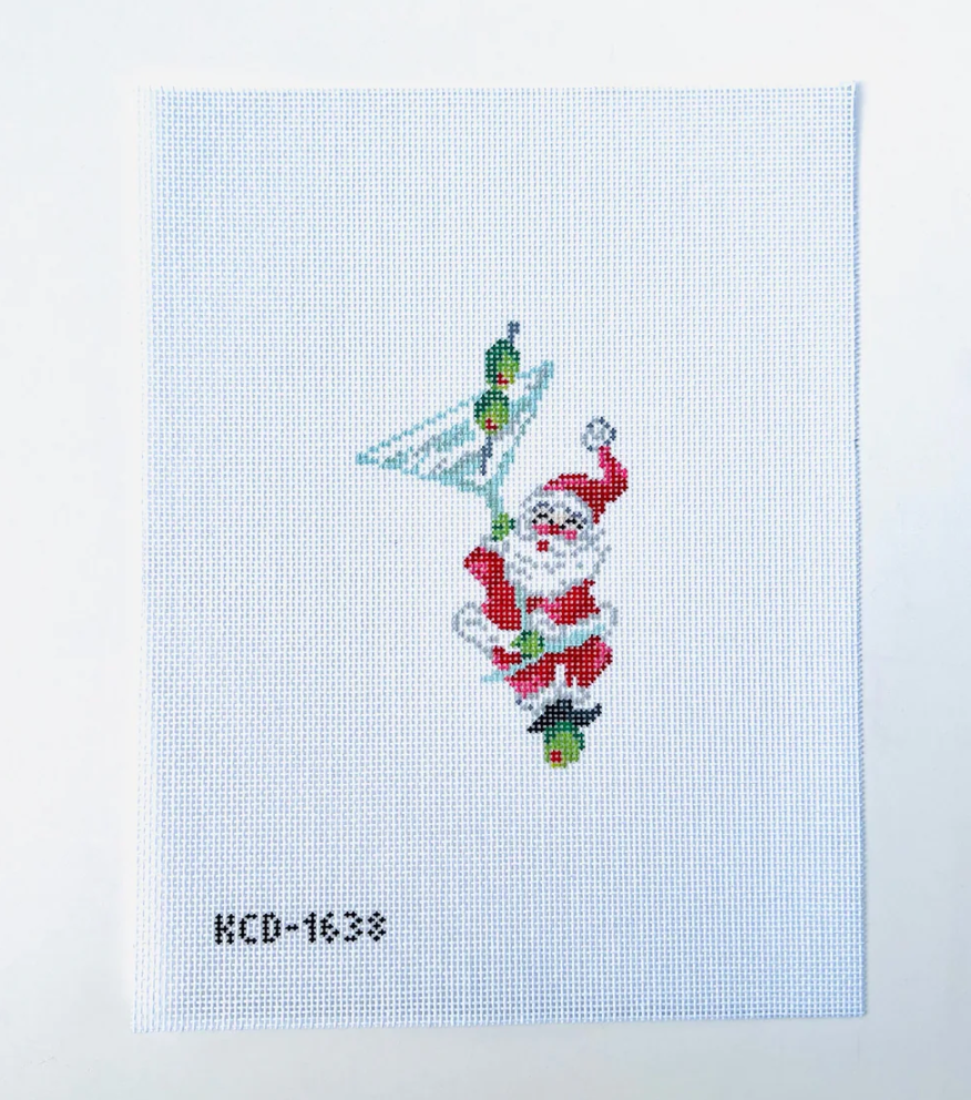 kc designers taylor beach Santini Santa Martini needlepoint Canvas