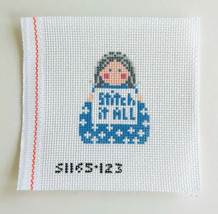 kc designers Stitch It All Stitch It Angel needlepoint canvas