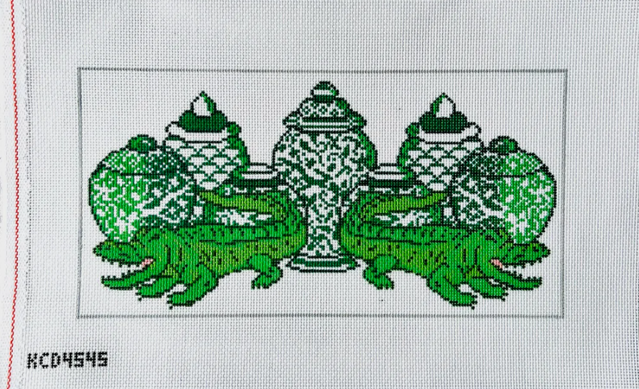 kcd Gators and Ginger Jars Bolster Pillow