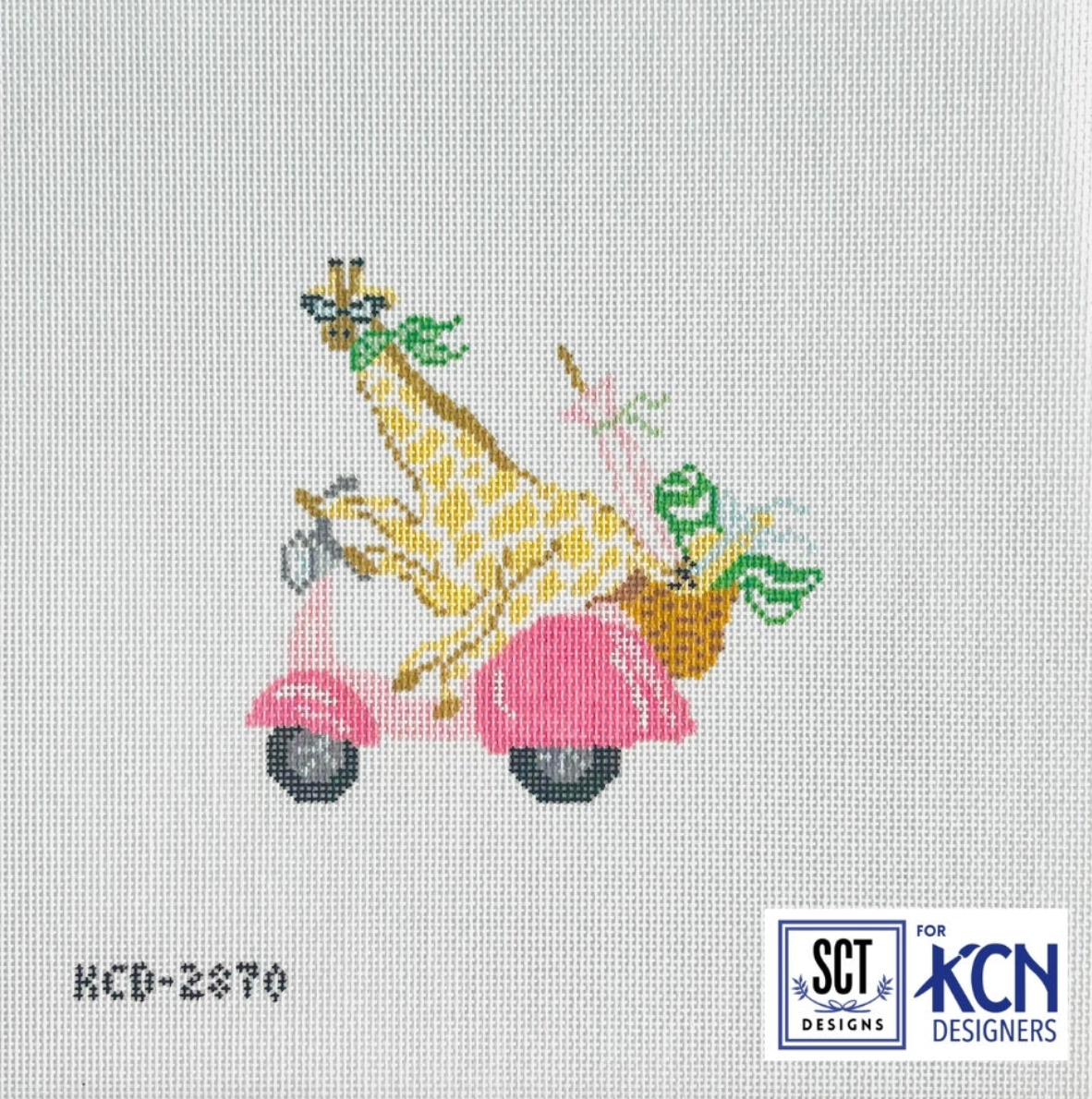 kcd La Dolce Vita Giraffe needlepoint canvas
