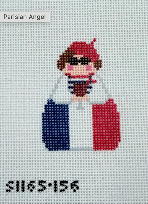 kcd Parisian Stitch It Angel needlepoint canvas