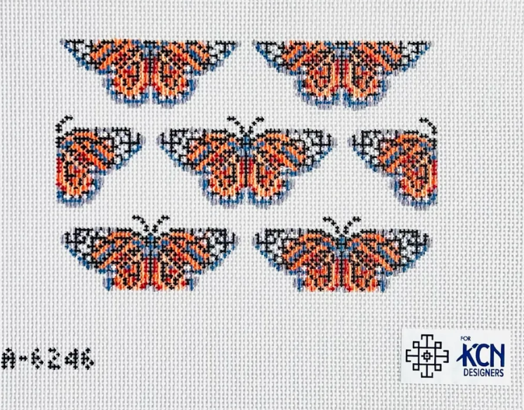 kcd monarch butterflies canvas needlepoint canvas