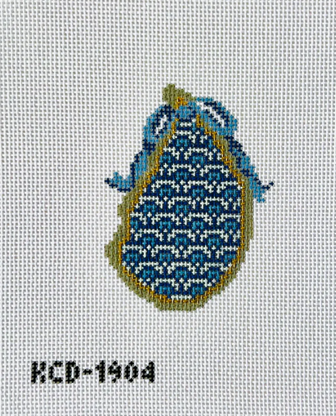 kcd scallop gilded oyster needlepoint canvas