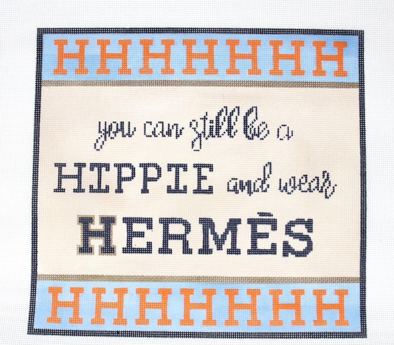 kcd thorn alexander hippie for hermes needlepoint canvas