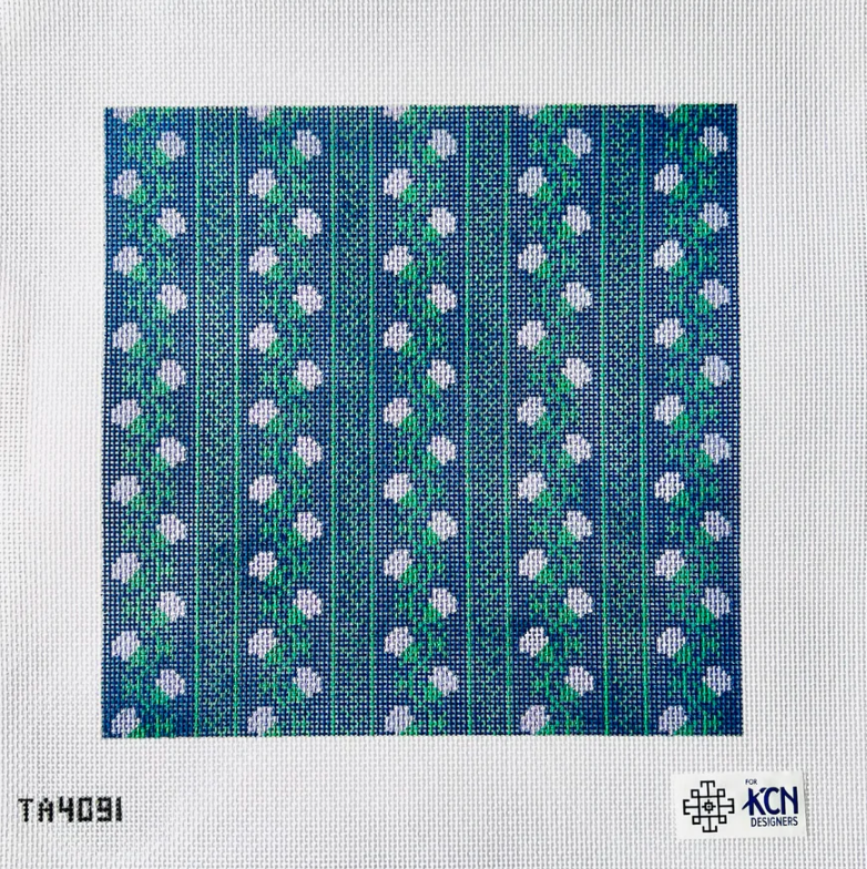 kcd thorn alexander navy thistle vines needlepoint canvas