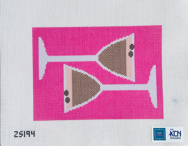 kcd ziggy stitches Espresso Kind of Night needlepoint canvas