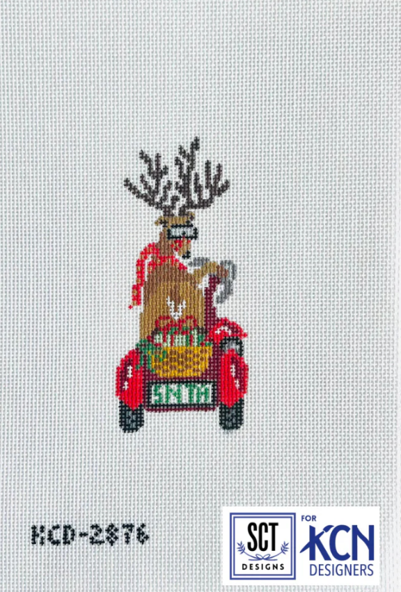 kcn Dolce Vita Reindeer needlepoint canvas