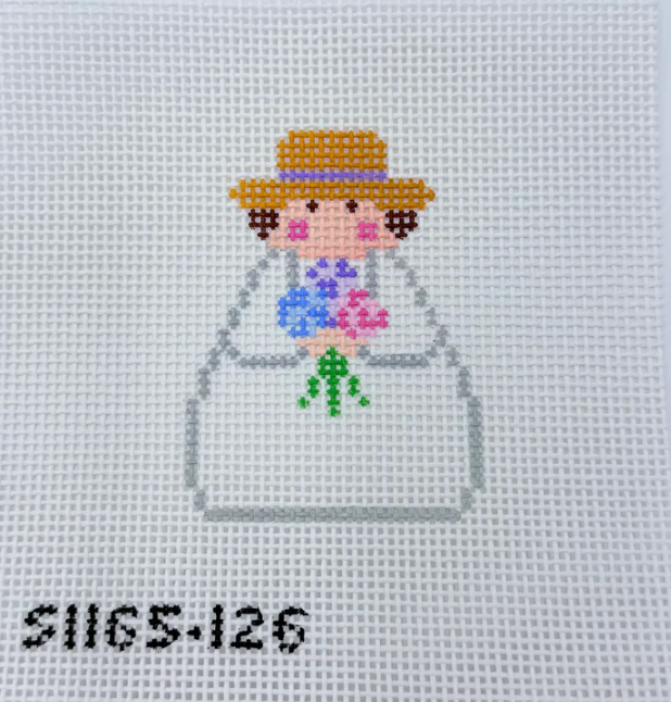 kcn Hydrangea Stitch It Angel needlepoint canvas