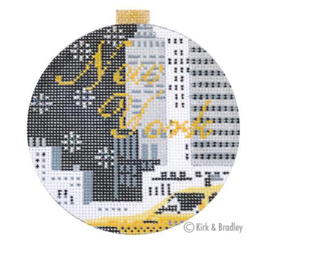 kirk and bradley city bauble nyc taxi ornament