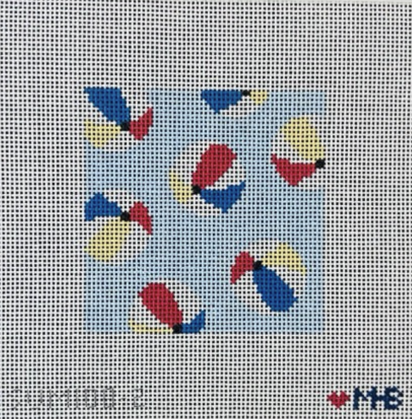 love mhb Beach Balls Square needlepoint canvas