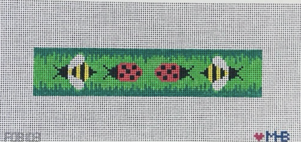 love mhb Ladybug and Bee Key Fob needlepoint canvas