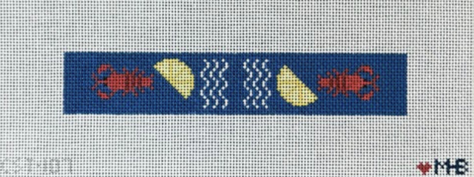 love mhb Lobster Dinner Key Fob needlepoint canvas