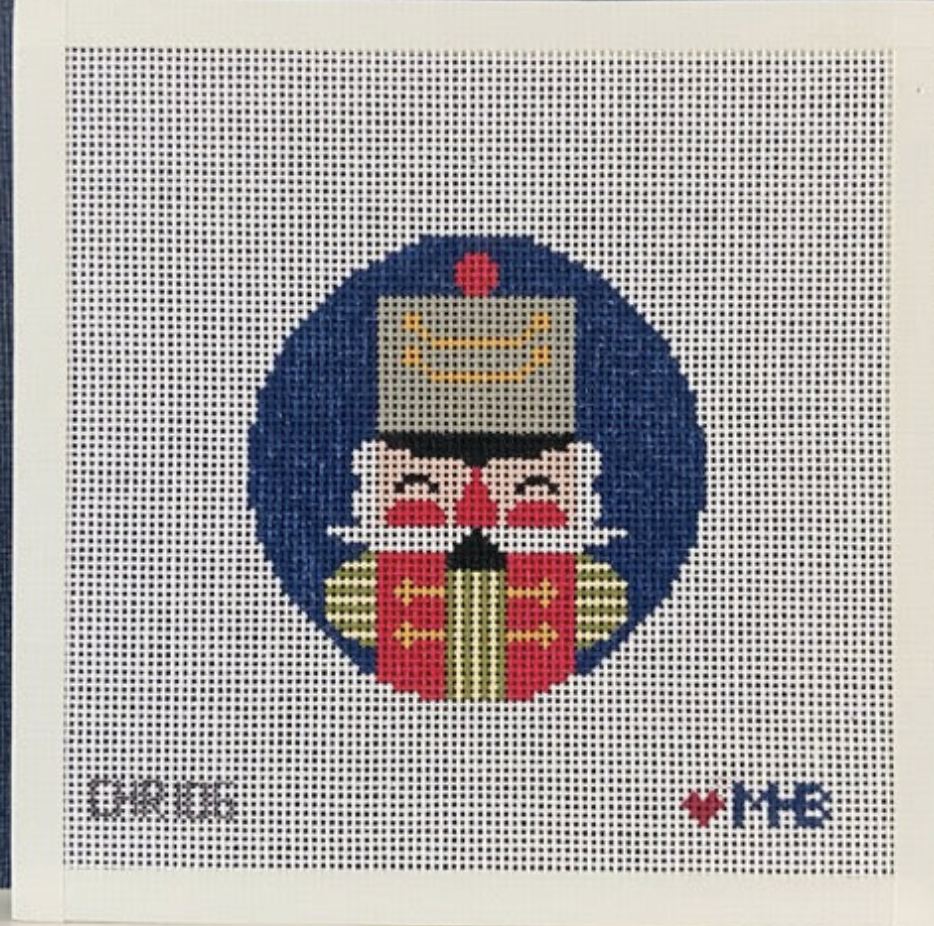 love mhb Nutcracker Archie Round needlepoint canvas