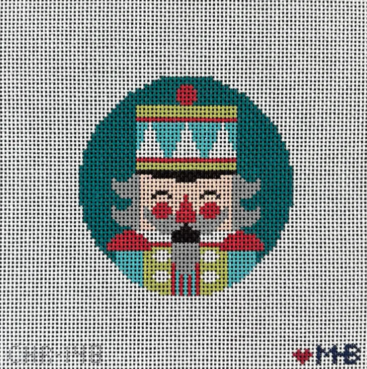 love mhb Nutcracker Iggy Round needlepoint canvas