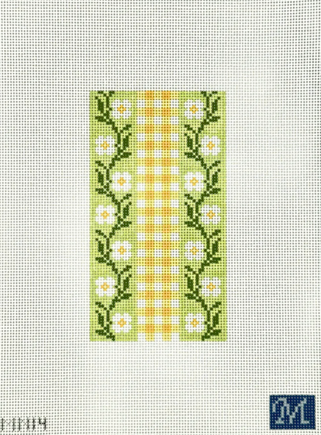 maura nolan Daisy Chain Eyeglass Case needlepoint canvas