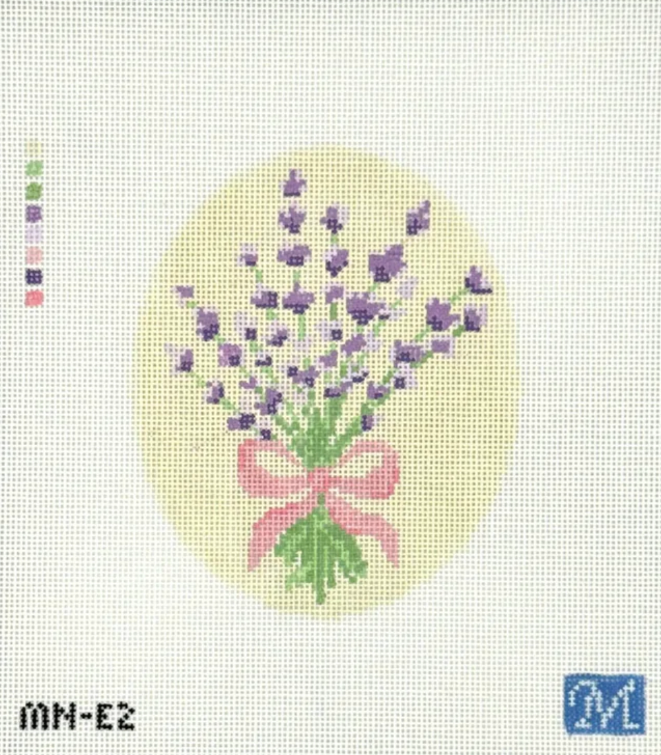 maura nolan Lavender Love needlepoint canvas