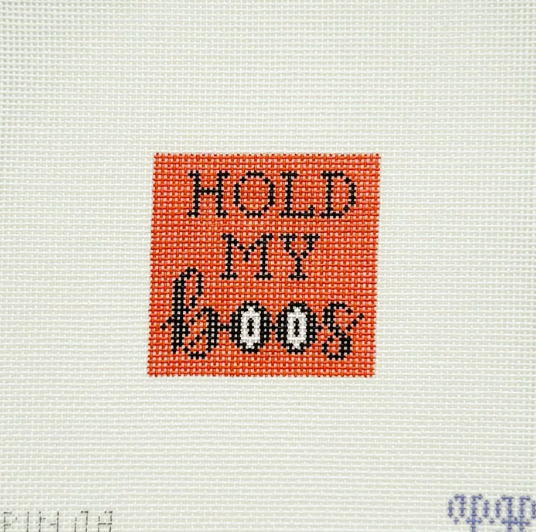 melissa loves ndlpt Hold my Boos bag charm insert needlepoint canvas