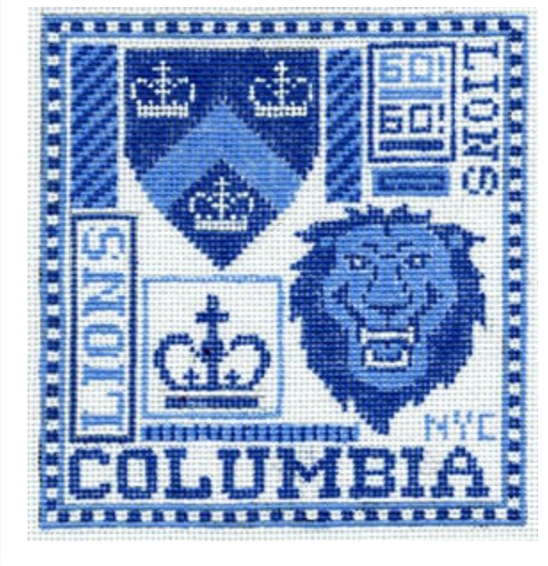 meredith collection Columbia University Teenie needlepoint canvas