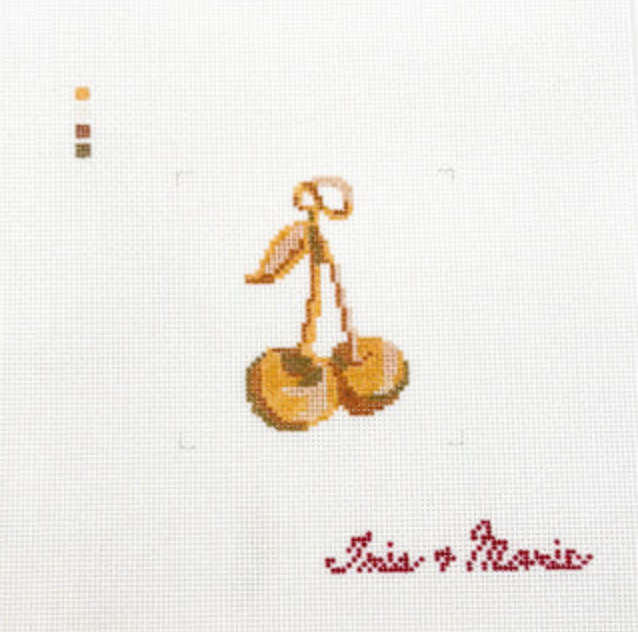 morgan julia gold cherry Cherries Charm needlepoint canvas