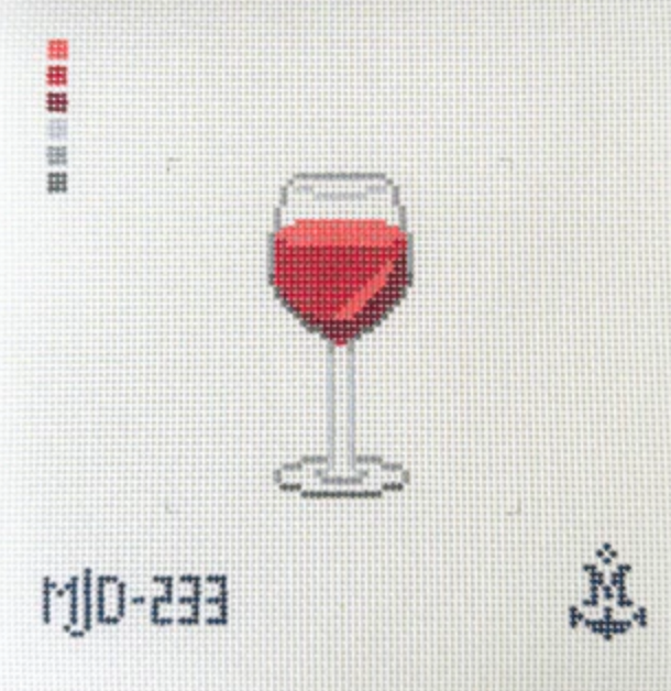 morgan julia Glass of Red Wine needlepoint canvas