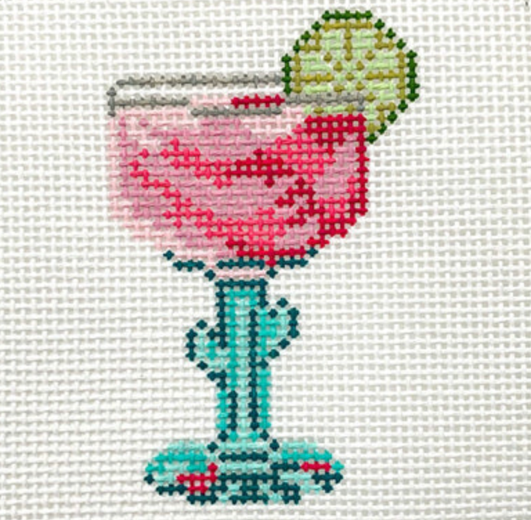morgan julia Prickly Pear Margarita needlepoint canvas