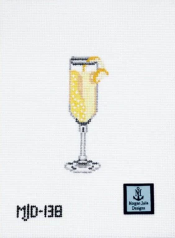 morgan julia french 75champagne cocktail needlepoint canvas