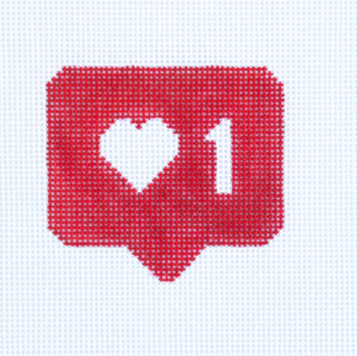 needle nola Heart Like needlepoint canvas