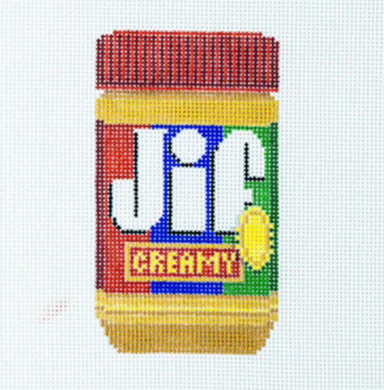 needle nola Jif Creamy Peanut Butter needlepoint canvas