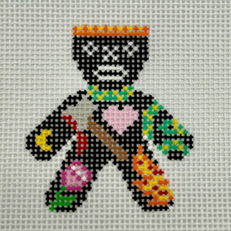 needle nola Mini Voodoo Baby enedlepoint canvas