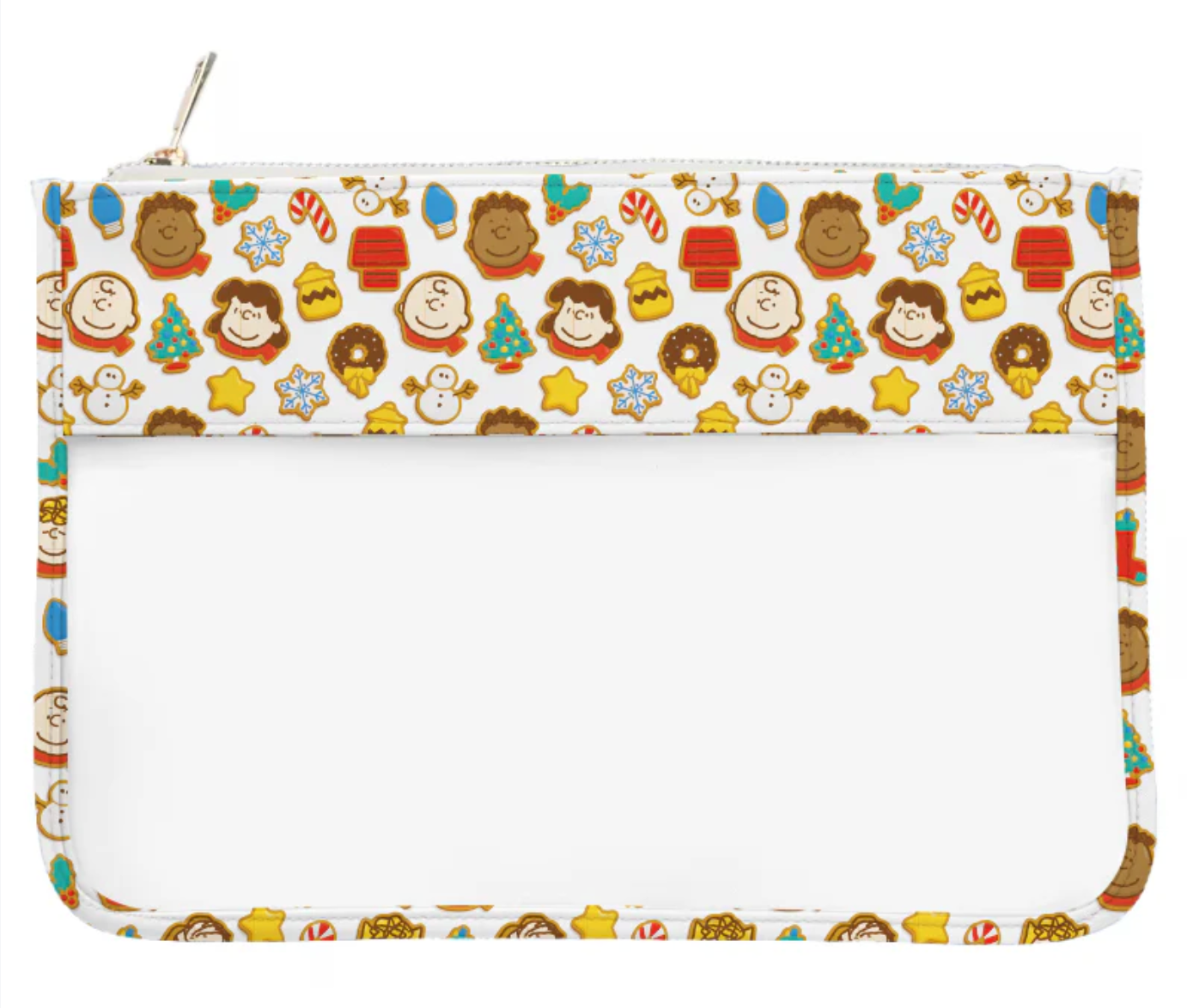 officially needlepoint PEANUTS Gingerbread Cookies Medium PVC Project Pouch