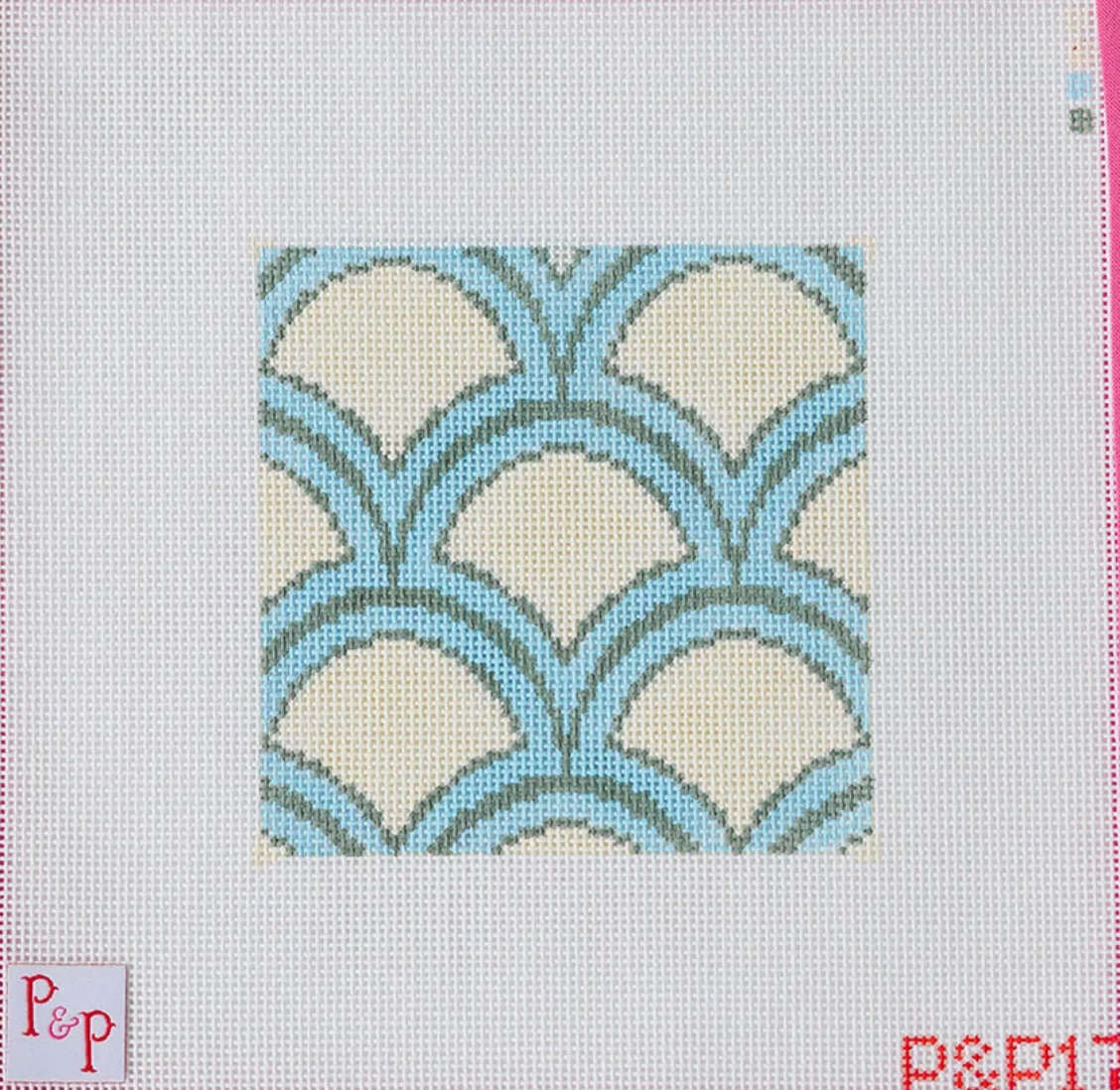 penny and penny Muted Mermaid Coaster needlepoint canvas