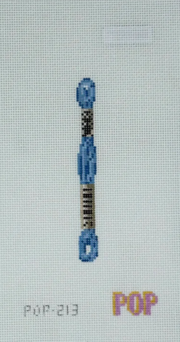 pop needlearts Embroidery Floss Canvas in French Blue needlepoint canvas