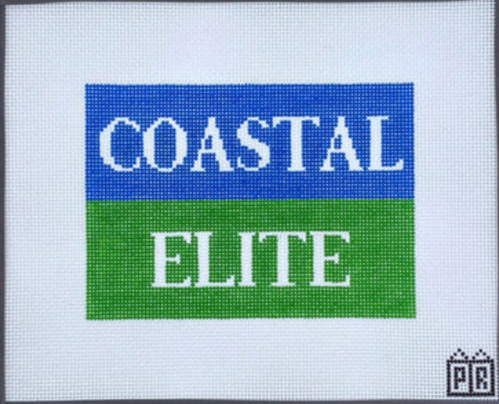 postcard row Coastal Elite needlepoint canvas