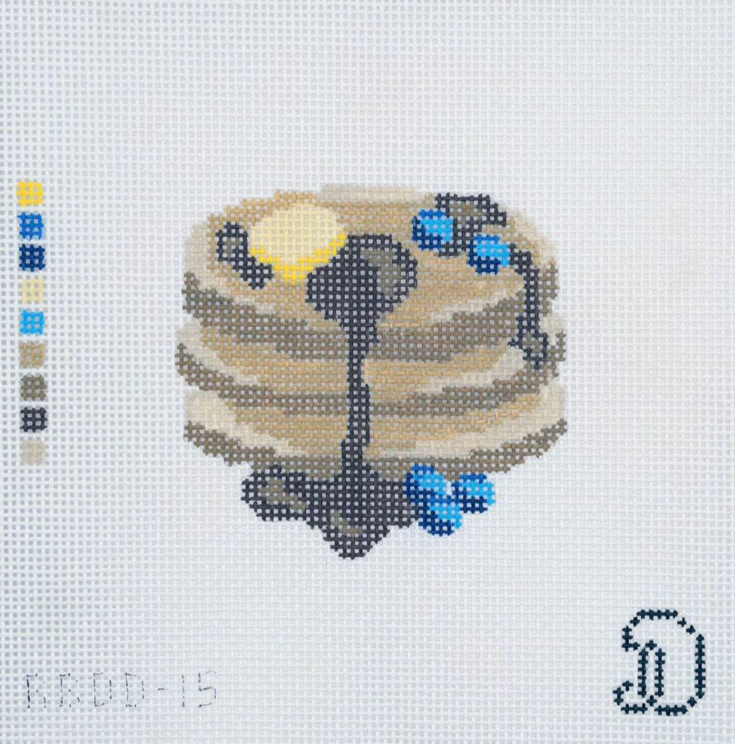 rachel barri Pancake Stack needlepoint canvas