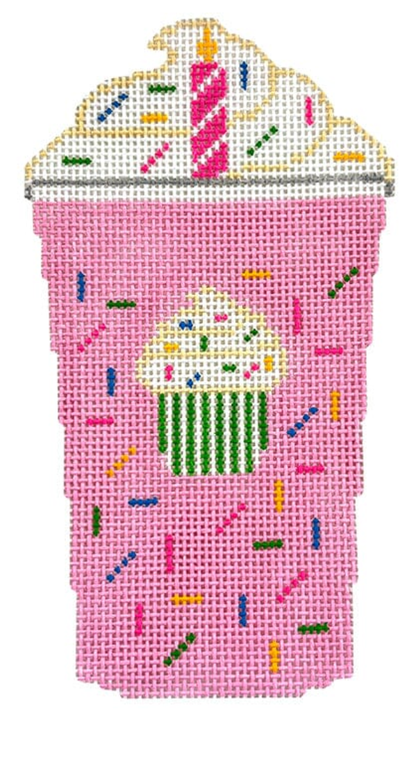 rachel donley birthday cup needlepoint canvas