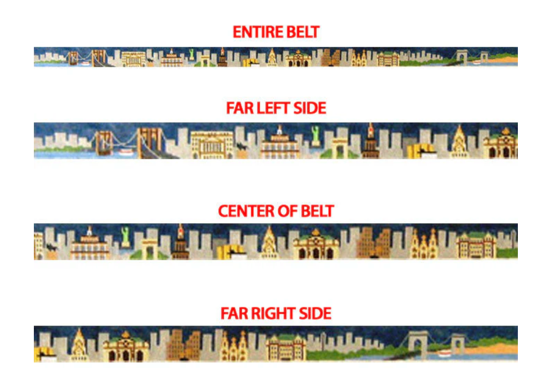 silver needle new york city belt needlepoint canvas