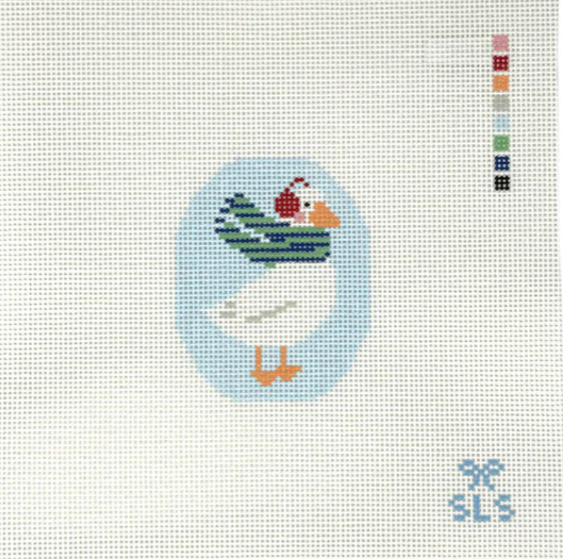 sls needlepoint Chilly Goose needlepoint canvas