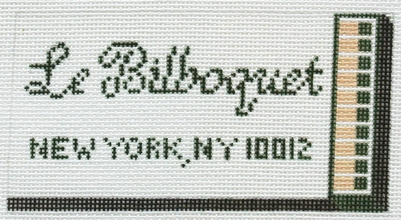 spruce st le bilboquet matchbook needlepoint canvas