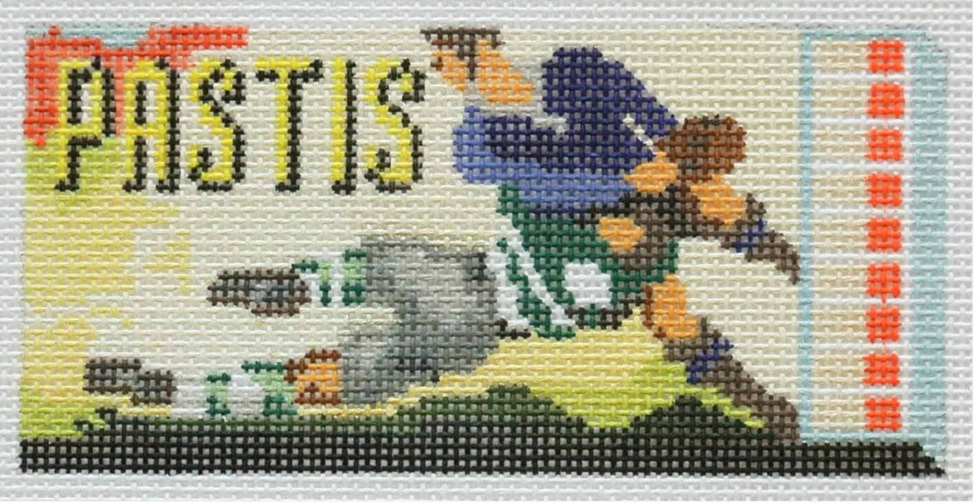 spruce st pastis matchbook needlepoint canvas