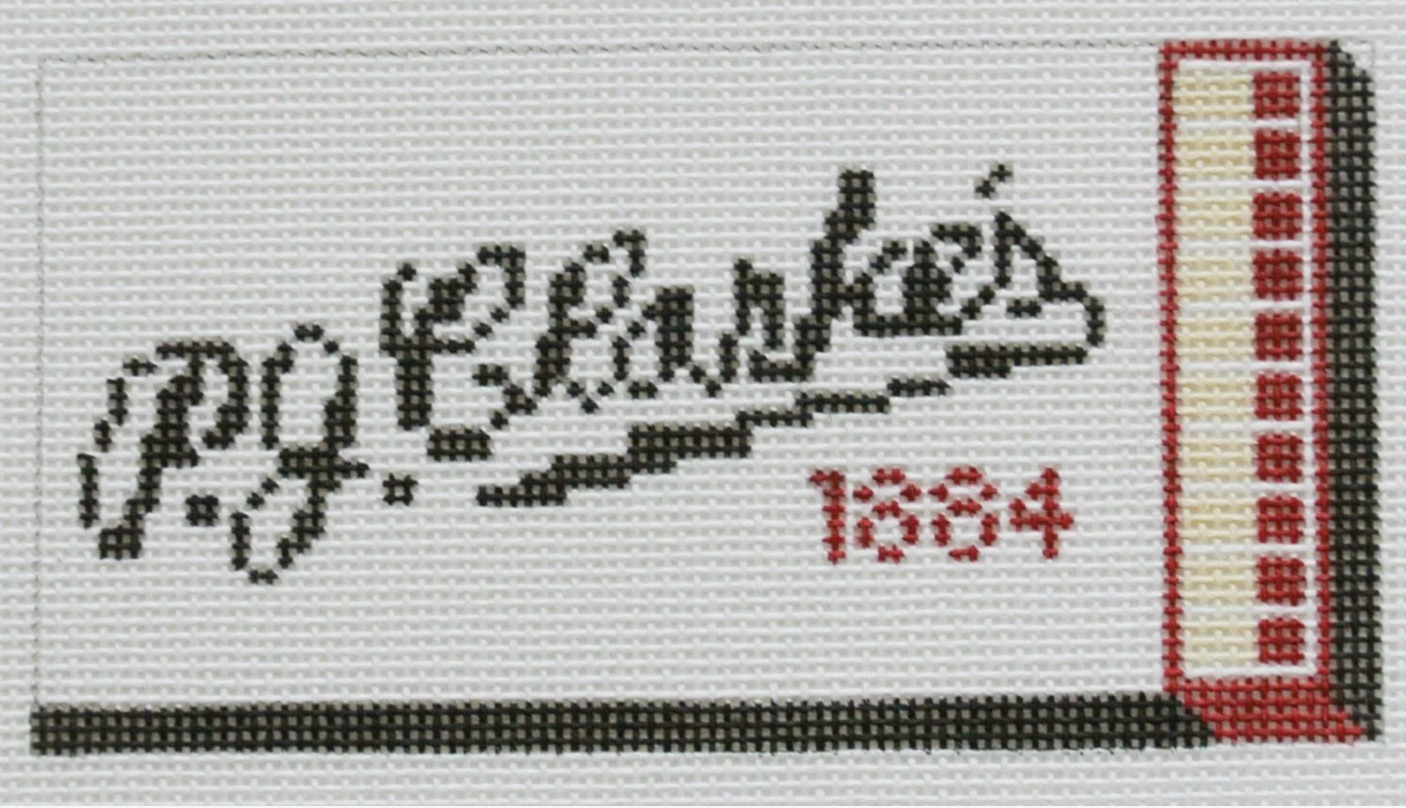 spruce st pj clarkes matchbook needlepoint canvas