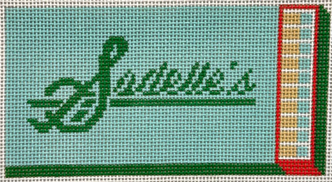 spruce st sadelles matchbook needlepoint canvas