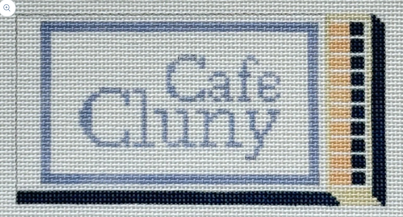 spruce street Cafe Cluny NYC Matchbox needlepoint canvas