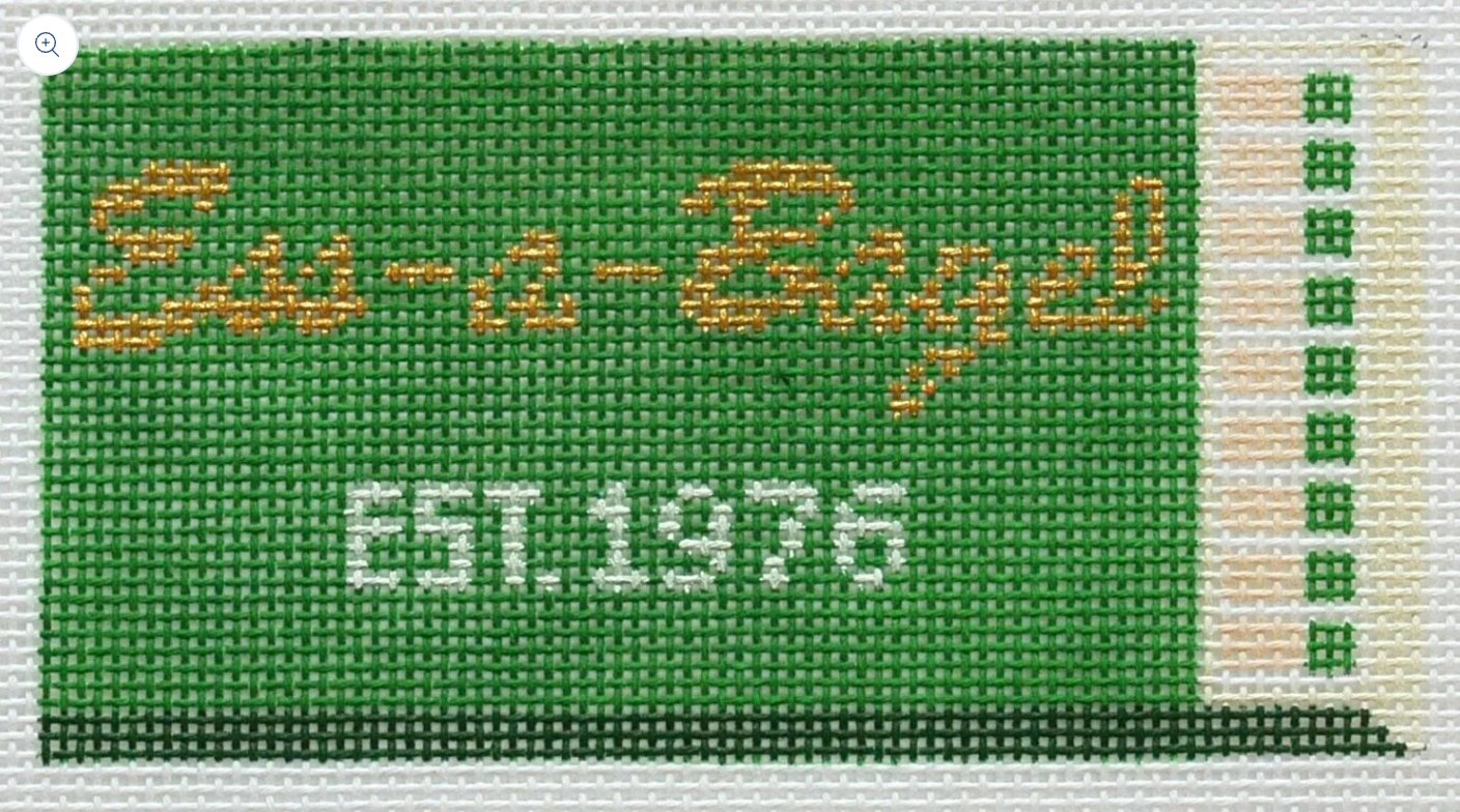 spruce street Ess-A-Bagel Matchbox needlepoint canvas