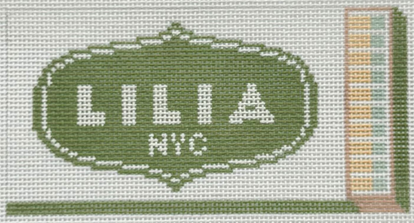 spruce street Lilia Matchbox needlepoint canvas