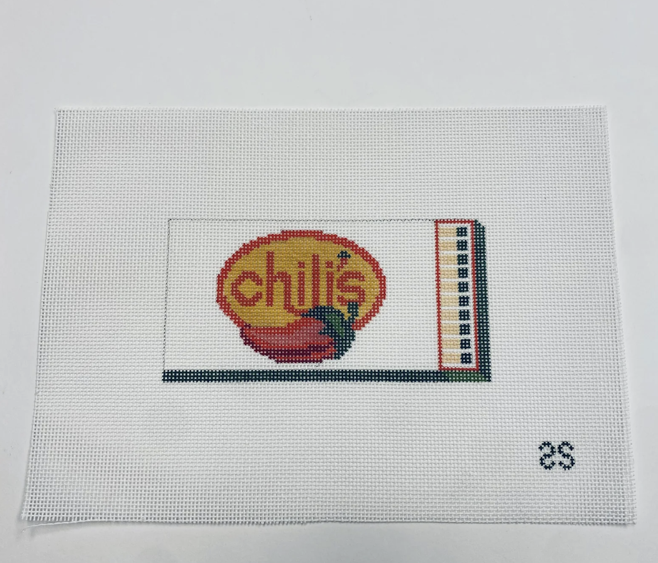 spruce street chilis matchbook needlepoint canvas