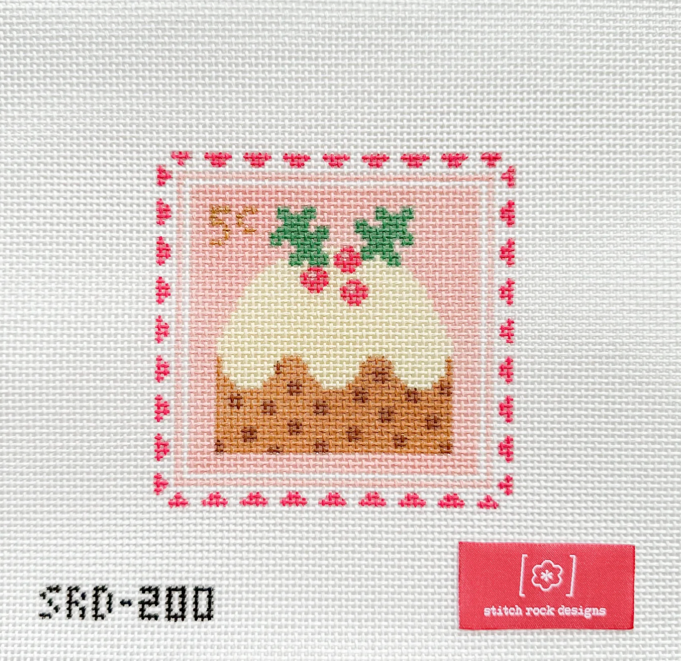 stitch rock Figgy Pudding Stamp needlepoint canvas