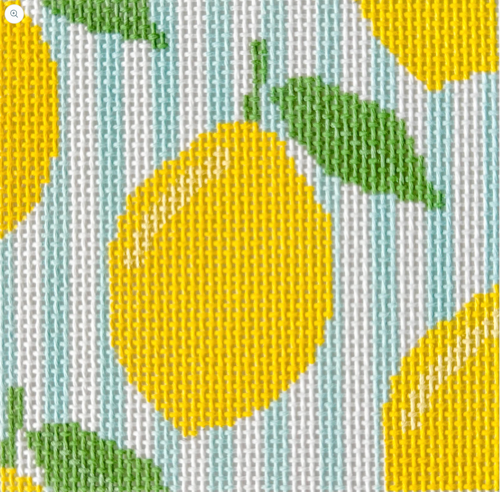 stitch rock Lemons Square needlepoint canvas