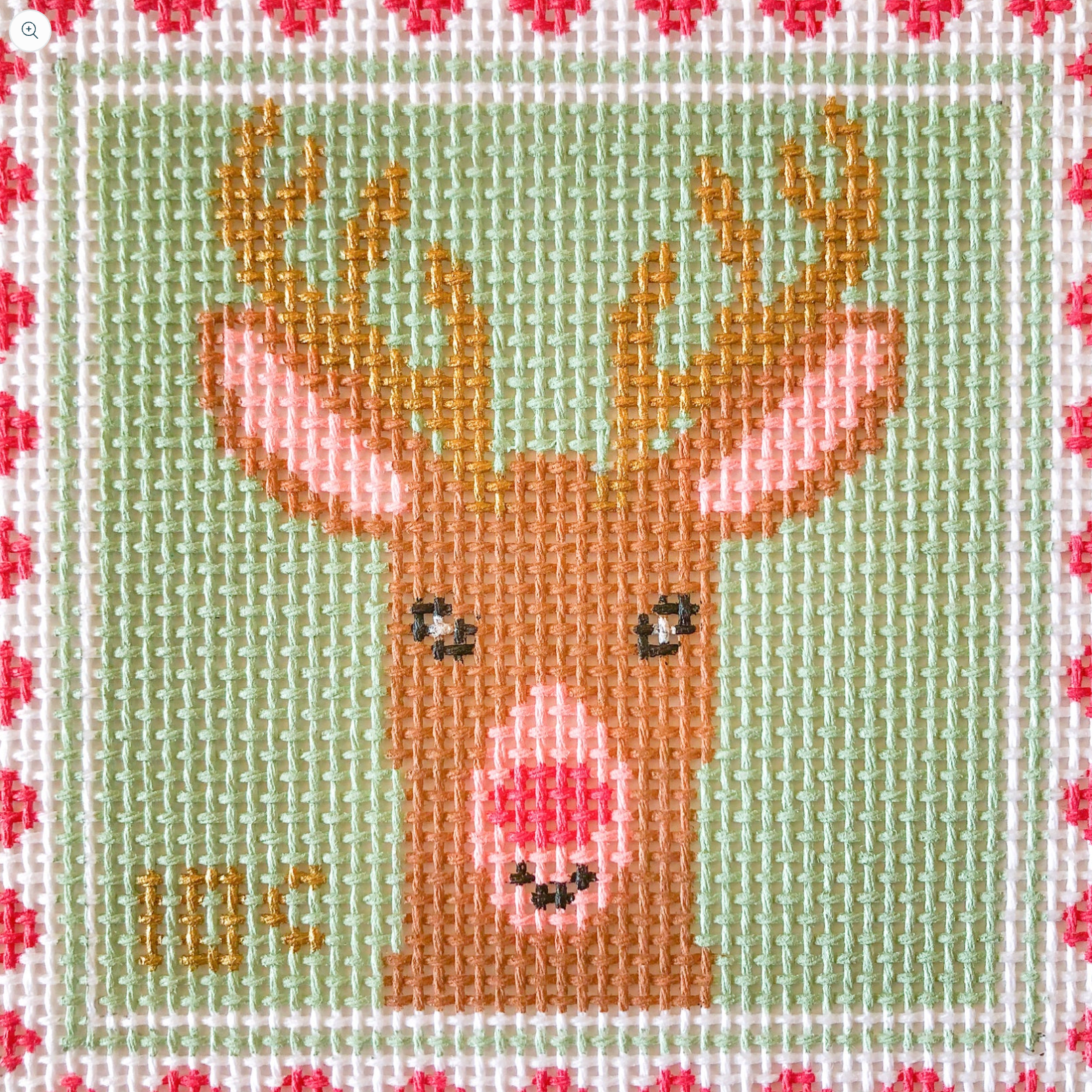 stitch rock Reindeer Stamp needlepoint canvas