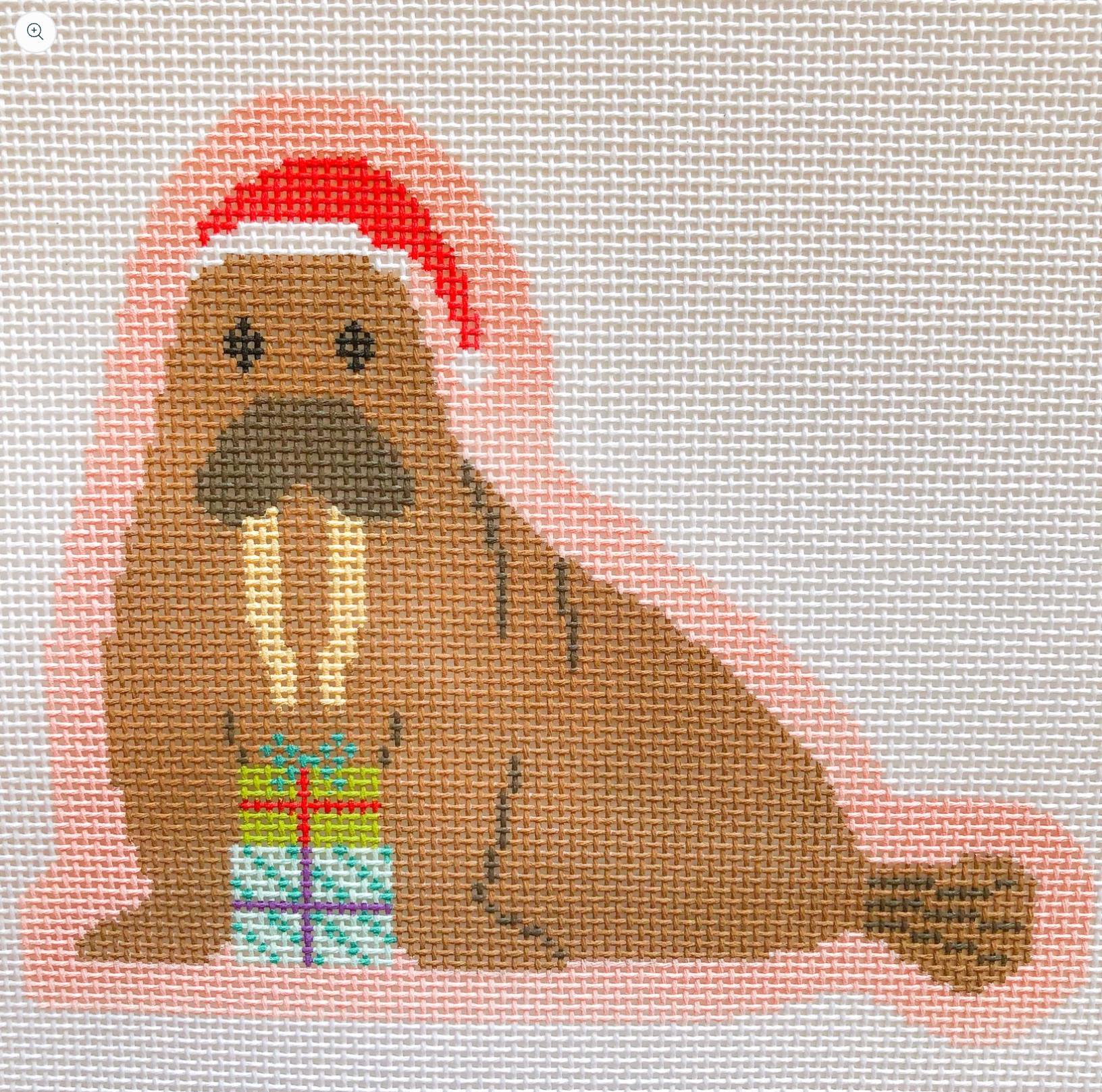 stitch rock Willa the Walrus needlepoint canvas